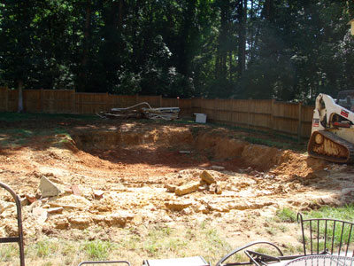 Swimming Pool Fill in with Dirt